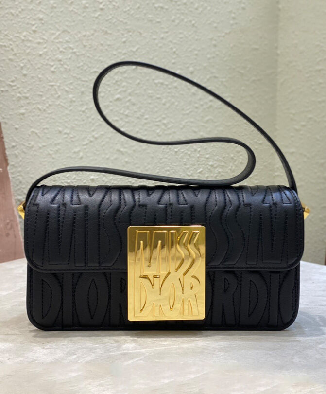 Christian Dior Miss Dior Flap Bag Black